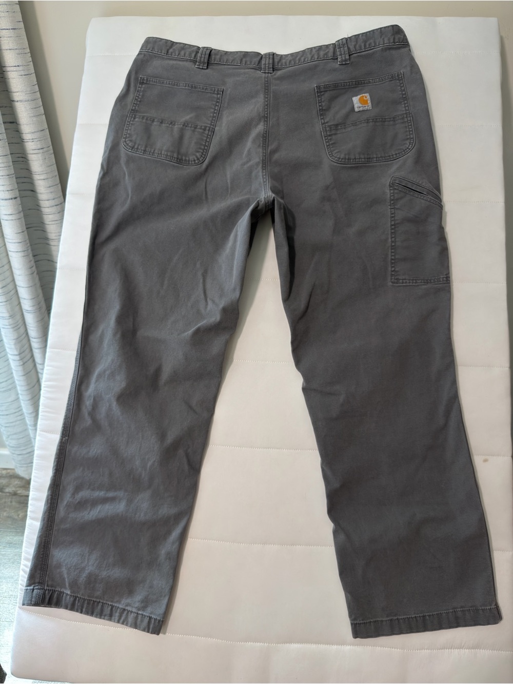 Carhartt Men's Dark Gray Cargo Work Pants 42x32
